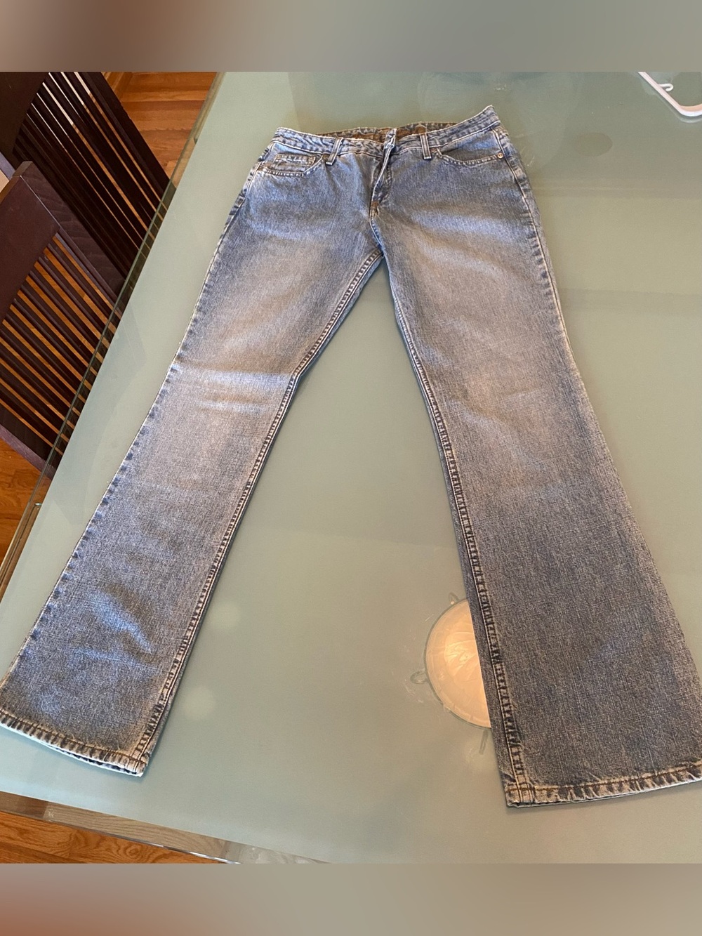 Arizona Light Wash Straight-Leg Jeans size 11 L